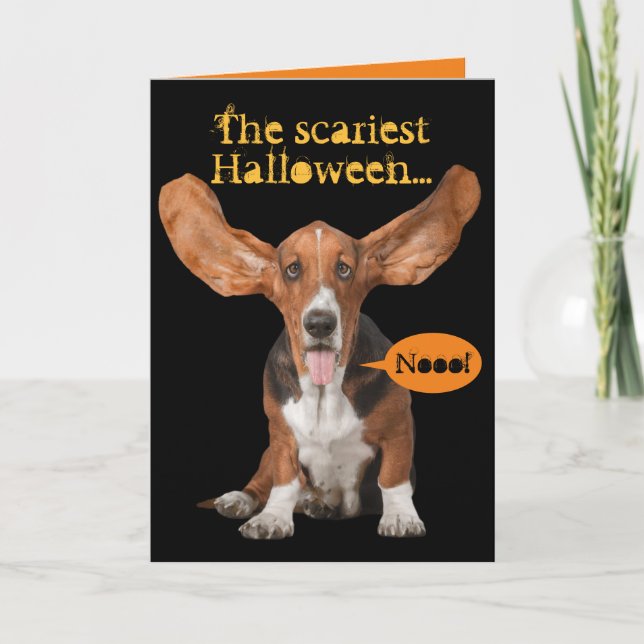 Carte Halloween sanglant et effrayé (Devant)