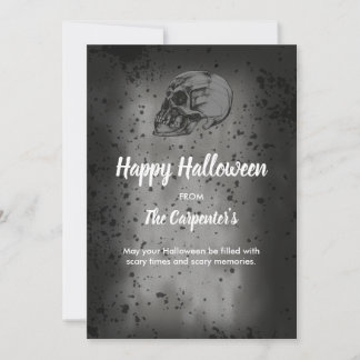 carte Halloween Skull & Bones