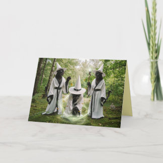 Carte Halloween Sorcière Panthère