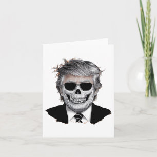 Carte Halloween Trump Orange Américain Horreur Party Cos