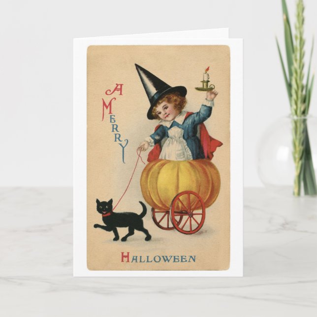 Carte Halloween vintage (Devant)