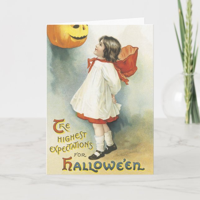 Carte Halloween vintage (Devant)