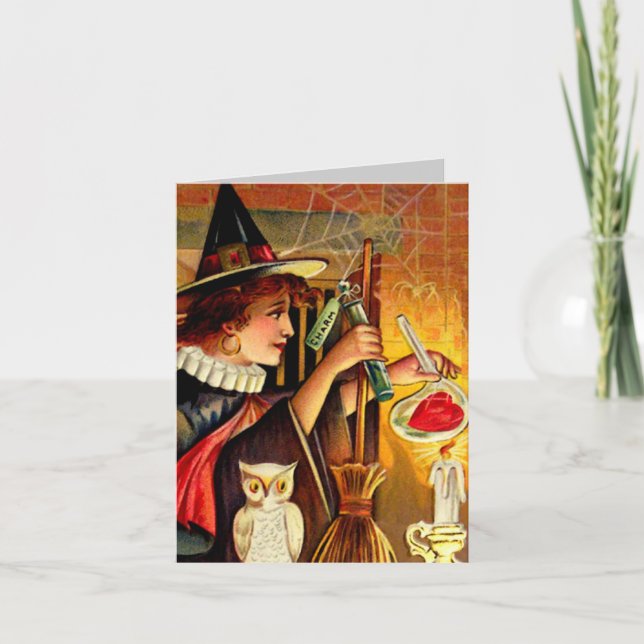 Carte Halloween vintage (Devant)