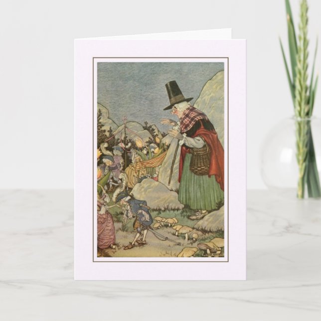 Carte Halloween vintage (Devant)