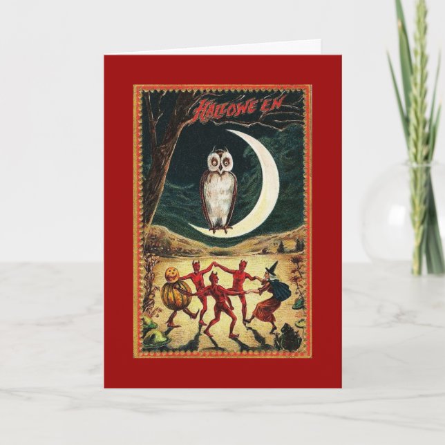 Carte Halloween Vintage (Devant)