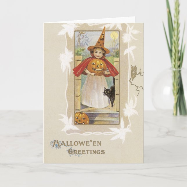 Carte Halloween vintage (Devant)