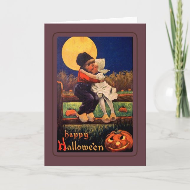 Carte Halloween vintage (Devant)