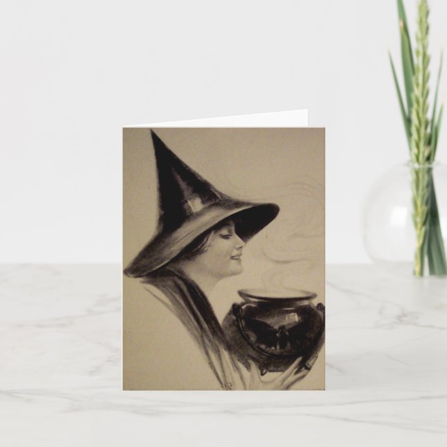 Carte Halloween vintage (Devant)