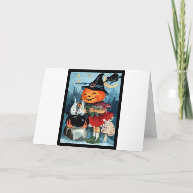 Carte Halloween vintage (Devant)