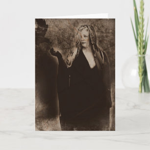Carte Halloween vintage et heureux