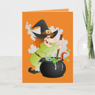 Carte Halloween Witch