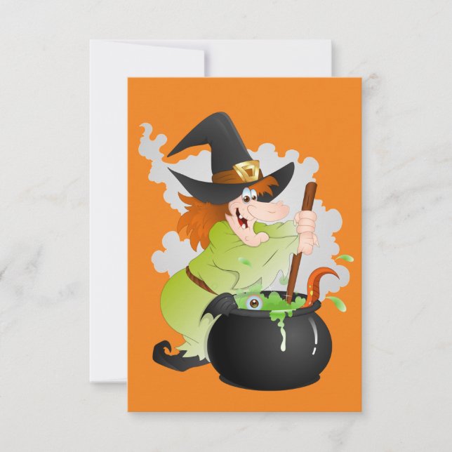 Carte Halloween Witch (Devant)