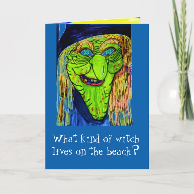 Carte HALLOWEEN WITCH JOKE (Devant)