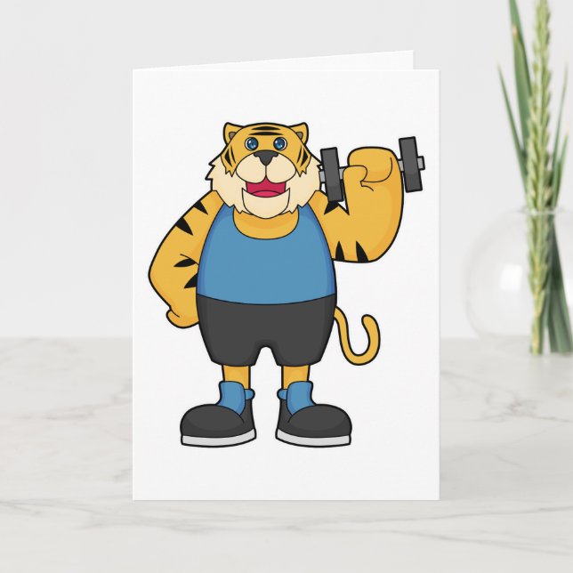 Carte Haltère Tiger Fitness (Devant)