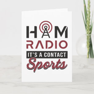 Carte HAM Radio Opérateur Code amateur Antenne Idée cade