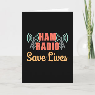 Carte HAM Radio Opérateur Fréquence Antenne Amateur Cade