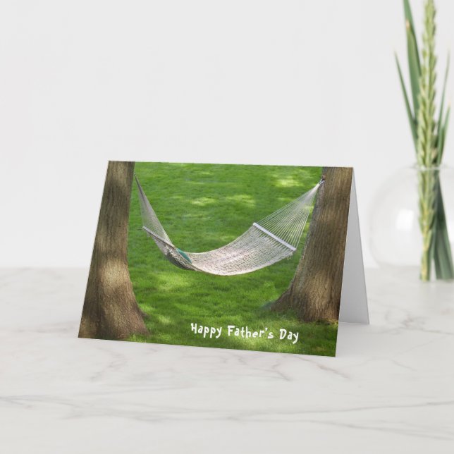 Carte Hamac pour Fête des pères (Devant)