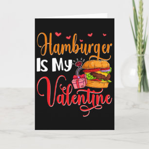 Carte Hamburger est mon Valentin Mignon Amoureux de Nour