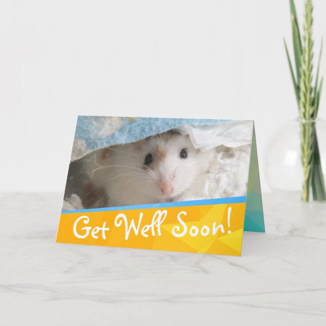 Carte Hammyville - Jolie Hamster Soyez Bien Bientôt Cart (Devant)