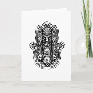 Carte Hamsa La Main de la déesse