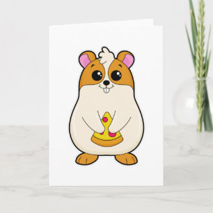 Carte Hamster à Manger de Pizza