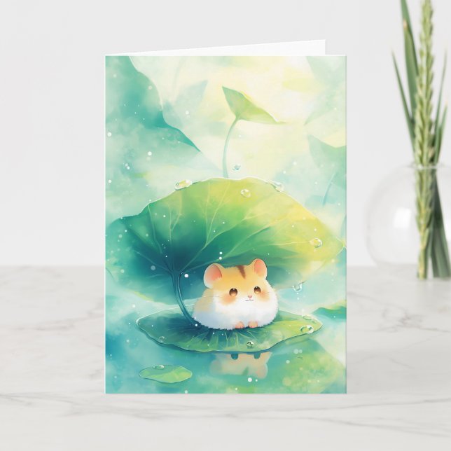 Carte Hamster Floating Fun (Devant)