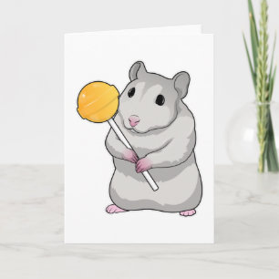 Carte Hamster Lollipop