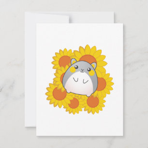Carte Hamster tournesol