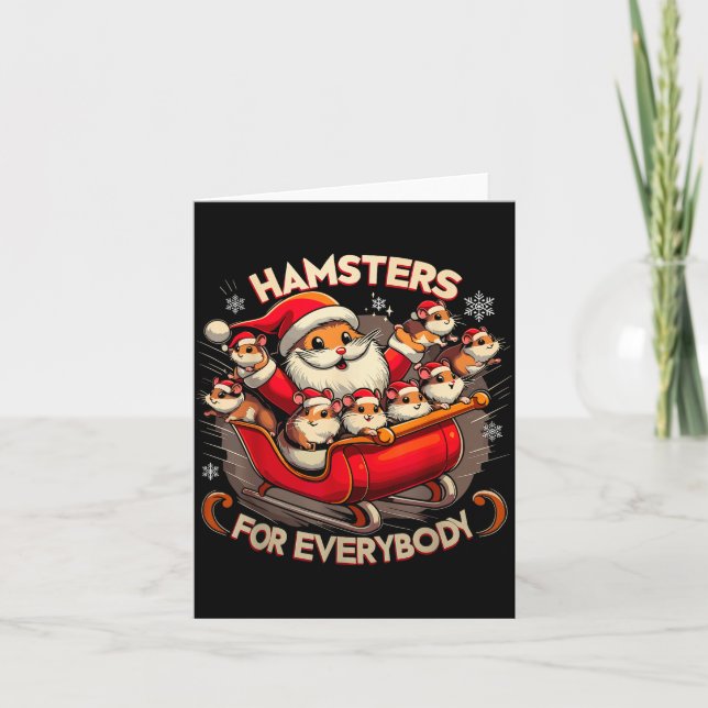 Carte Hamsters For Everybody Christmas Pajamas Hamster K (Devant)