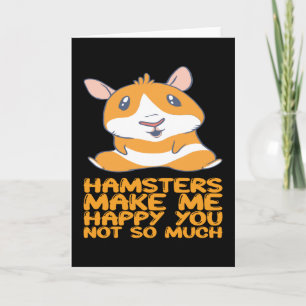 Carte Hamsters - Hamsters me rendent heureux
