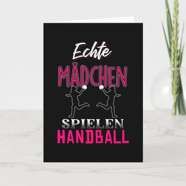 Carte Handball féminin réel (Devant)
