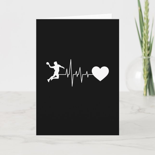 Carte Handball Handball Player Hearbeat (Devant)