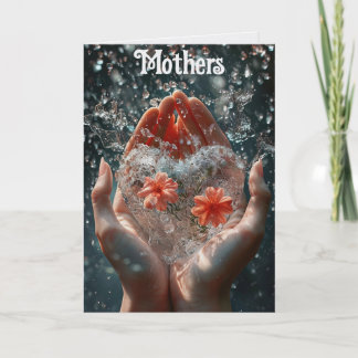 Carte Hands Holding A Heart  Greeting Card