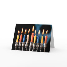 Carte Hannukah Menorah