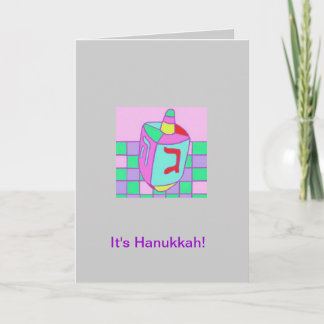 Carte Hanoukka : "Dreidel"