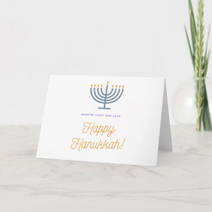 Carte Hanoukka Happy - personnalisable