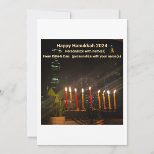 Carte Hanoukka Menorah
