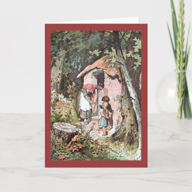 Carte Hansel et Gretel avec la sorcière mauvaise (Devant)