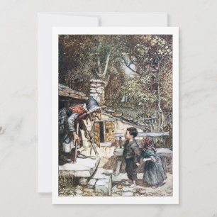 Carte Hansel & Grethel rencontrent la sorcière