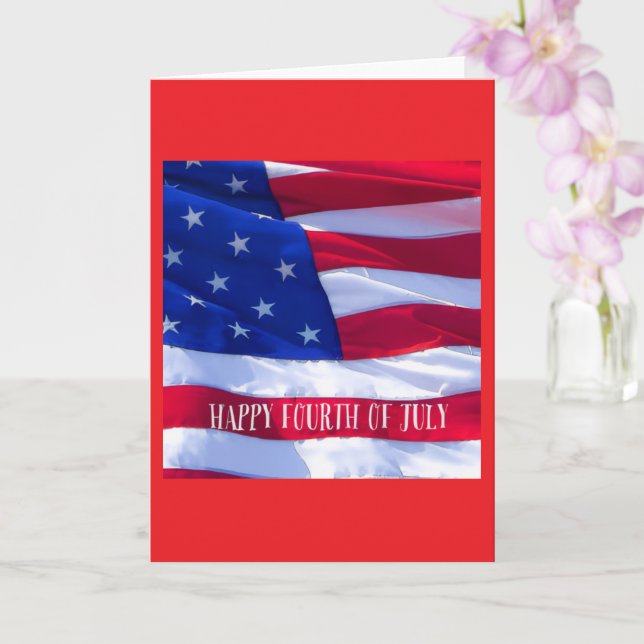 Carte Happy 4th of July Greeting Card (Orchidée)