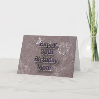 Carte Happy 80th Birthday