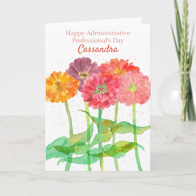 Carte Happy Administrative Professional's Day Custom (Devant)