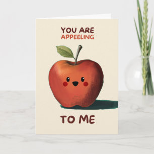Carte Happy Anniversary Cute Funny Simple Apple Card