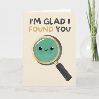 Carte Happy Anniversary Cute Funny Simple Glass Card