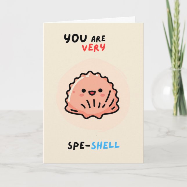 Carte Happy Anniversary Cute Funny Simple Shell Card (Devant)