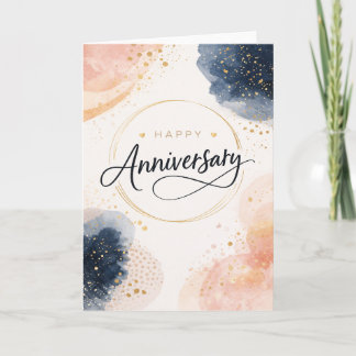 Carte Happy Anniversary - modern