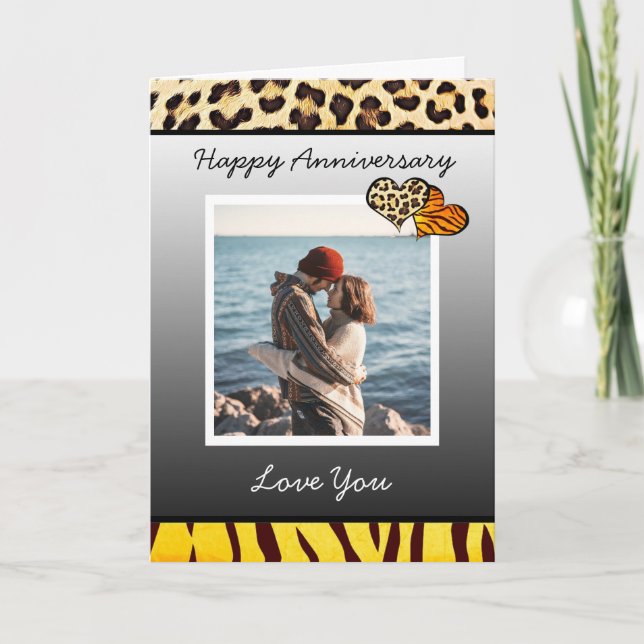 Carte Happy Anniversary to you Add Your Photo (Devant)