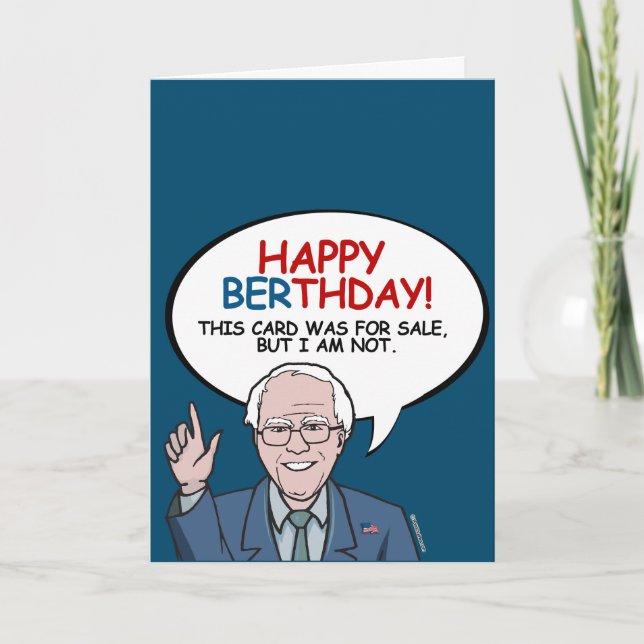 Carte Happy Berthday - Je ne suis pas à vendre (Devant)