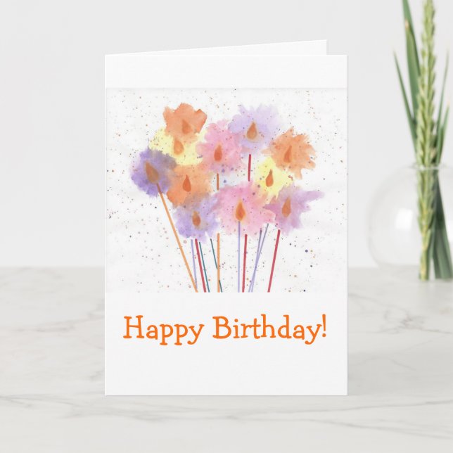 Carte Happy Birthday (Devant)