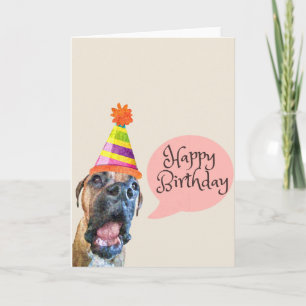Carte Happy Birthday Boxer Card